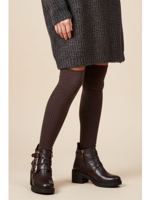 Albini Kadın Deri Toka Detaylı Bot 26106051K