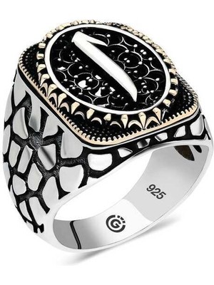 Gumush Gümüş Elif Oval Erkek Yüzük - 30