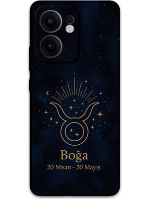 Gramaphone Oppo Reno 13F 5g Uyumlu Boğa Burcu Desenli Telefon Kılıfı + Ekran Koruyucu - 5769