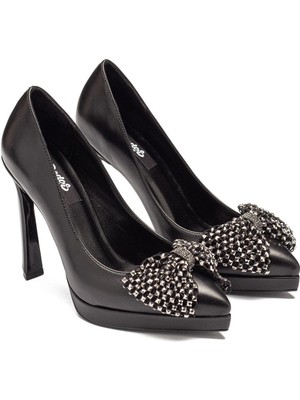 Dedos Kadın Taşlı Fiyonklu Platform Ayakkabı 6030