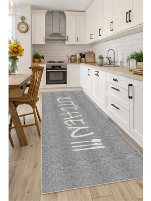 Bazaar Forum Pamuk Taban Dijital Baskı Kaymaz Tüy Dökmeyen Makinada Yıkanabilir Salon Halısı Mutfak Halısı