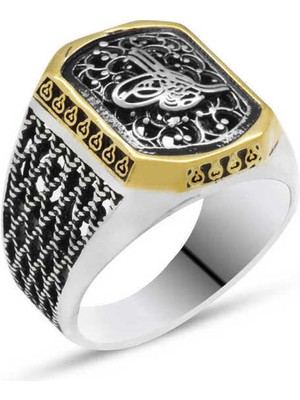 Gumush Gümüş Tuğralı Erkek Yüzük - 21