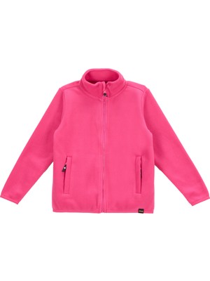 Jeep Fuşya Kız Çocuk Dik Yaka Relaxed Polar Sweatshırt J5WG-SWT7502