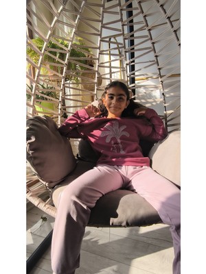 Şimo Butik Kız Çocuk Alt Üst Takım Uzun Kollu Eşofman Rahat Şık Modern Tasarım