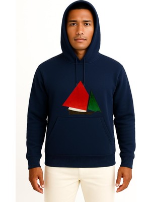 Bahriyeli Collection Kapüşonlu Gaza Flotilla Raid Ship To Gaz Göğüs Tasarımlı Unisex Sweatshirt