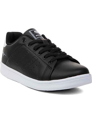 Best Of 041-26 Deri Anatomik Erkek Sneaker Siyah Beyaz 45-47