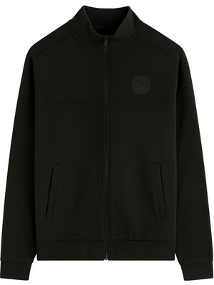 Tommy Life Erkek Garson Ceket Kolej Yaka Siyah Erkek Ceket Sweatshirt