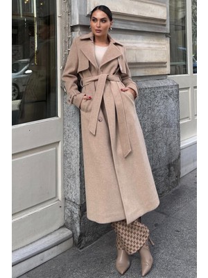 Pelerin Detaylı Kruvaze Kaban A.kamel 3091