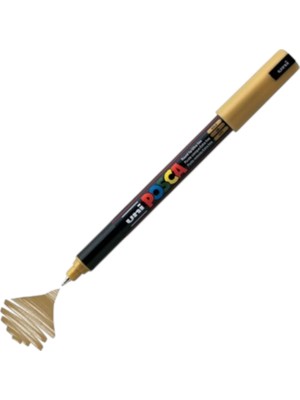 Uniball Posca 0.7 Su Bazlı Boyama Markörü Altın (N)- (Uni-Pc-1mr )