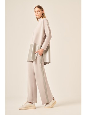 Ftz Women Kadın Deri Iki Ip Takım  Gri 30949