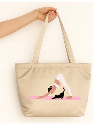 Ada Kostüm Yoga Tasarım Mat Saten Omuz Çantası