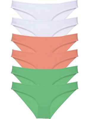 MELENERS 6 Adet Süper Eko Set Likralı Kadın Slip Külot 550