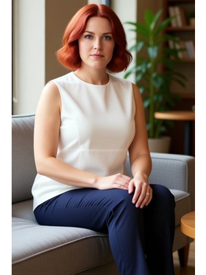 FRM Kadınlar Için Büyük Beden Dokuma Bluz V Yaka Kolsuz Şıklığı ve Konforu Kaliteli Şık Rahat Modern