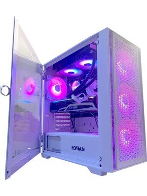 Daryun Nirsa Pro 4X120MM Argb Fanlı Beyaz Gaming Bilgisayar Kasası
