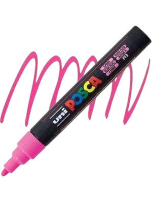 Uniball Posca (1.8-2.5) Su Bazlı Boyama Markörü Açık Pembe ( N ) (Uni-Pc-5m)