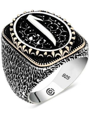 Gumush Gümüş Elif Oval Erkek Yüzük - 22