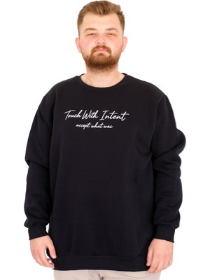 Mode Xl Erkek Bisiklet Yaka Touch With Intend Sweatshirt U25804