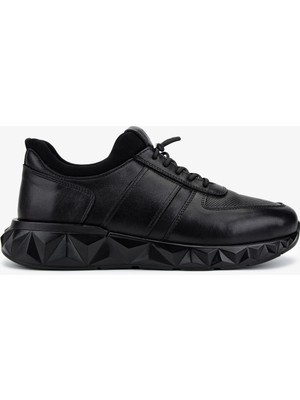Valmenti Erkek Hakiki Deri Siyah Sneakers & Spor Ayakkabı 298 2602-6200 Erk Ayk SK25-26 Sıyah
