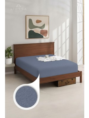 Liossa Premium Pamuklu Havlu Çarşaf | 360° Tam Lastikli | Tek/çift Kişilik Lastikli Havlu Çarşaf