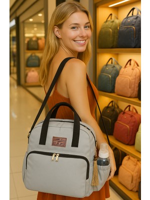 U.S.F Bebek Bakım Çantası Lüx Anne Bebek Bakım Sırt, El ve Omuz Çantası