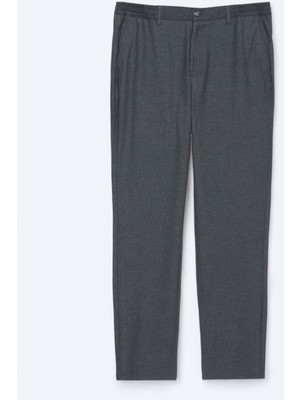 Kip Antrasit Düz Dokuma Jogging Fit Casual Pantolon