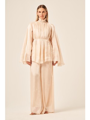 Ftz Women Kadın Organze Takım  Beige 31130