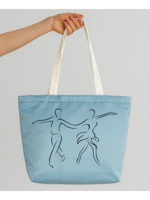 Ada Kostüm Ritmo Dansçı Baskılı Mat Saten Çanta