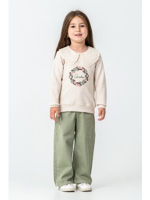 Kinderos Garden Nakışlı Kız Çocuk 2\'li Takım - 26K 6335