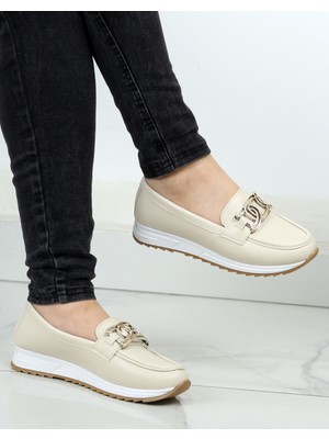Asl Shoes Store Ortopedik Tabanlı Kadın Cilt Tokalı Rahat Hafif Günlük Casual Ayakkabı