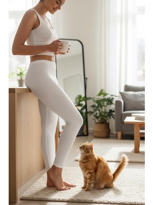 Morro Ince Bel Biye Lastikli | Full Likralı Performans Taytı | Kadın Tayt