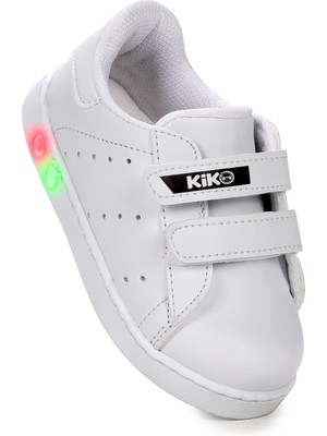 Kiko Kids Royzo Cırtlı Işıklı Kız Çocuk Spor Ayakkabı