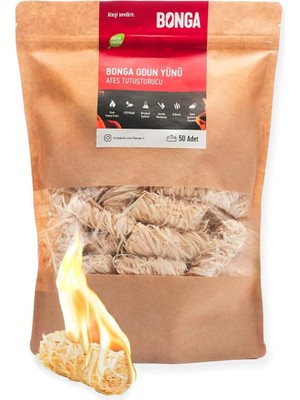 Yenibağ Soba, Şömine, Mangal Tutuşturucu 50 Adet 700 gr - Jel ve Çıra Alternatifi Doğal Odun Yünü