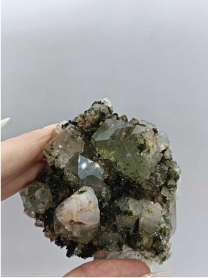 Gemsartdeco Koleksiyonluk Epidotlu Kuvars