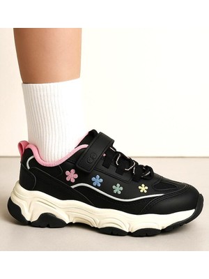 Cool Bella-Ptk 26/30 Kız Çocuk Cırtlı Sneaker Spor Ayakkabı