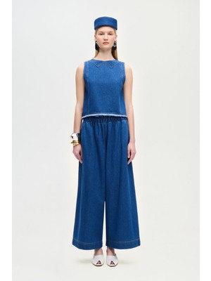 İkikız  Denim Palazzo Pantolon