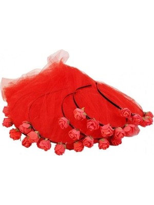 Evsay Kına Gecesi Nedime Tacı 20 Ad Kına Malzemeleri Kırmızı