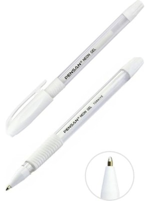 2 Adet Beyaz Neon Jel Kalem 1.0 101411 Aykiki