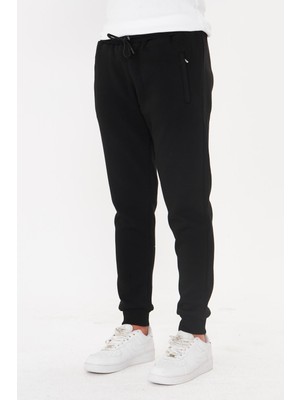 Marco Ferry Erkek Kışlık 3 Iplik Eşofman Altı Siyah 5464-S