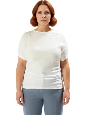 Ersefa Kadınlar Için Büyük Beden Kaşkorse Örme Bluz Günlük Şıklık ve Maksimum Konfor Kaliteli Şık