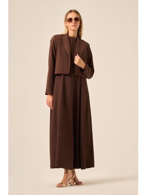 Ftz Women Kadın Ceket Elbise Takım  Kahve 31210