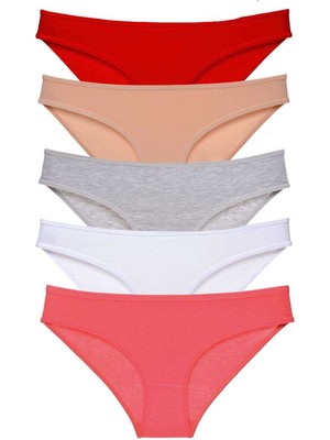 MELENERS 5 Adet Süper Eko Set Likralı Kadın Slip Külot 525