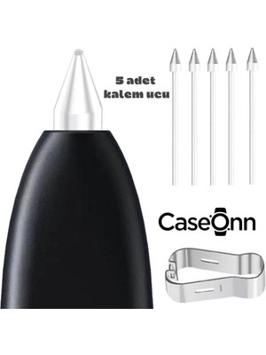Caseonn Samsung Galaxy Tab S10 Fe Plus Kalem Ucu 5 Adet Beyaz (Ürün Kalem DEĞİLDİR)