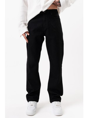 Denim Republic Erkek Siyah Baggy Bol Kot Pantolon Bol Paça
