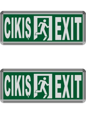 Mena Rise Opto 3W Çıkış-Exit LED 2 Adet (Exit) Hs 4602