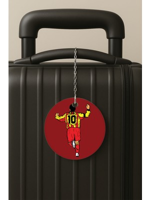 Nurdic Hagi Desenli Uv Baskılı Pleksi Bavul Etiketi Seyahat Tatil Valiz Etiketi