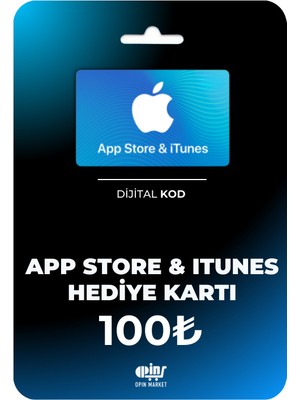 Opin Market App Store & Itunes Dijital Hediye Kodu 100TL