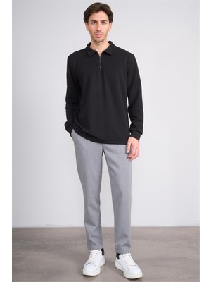 Erpant 14 Gri Erkek Duble Fast Jogger Poliviskon Pantolon