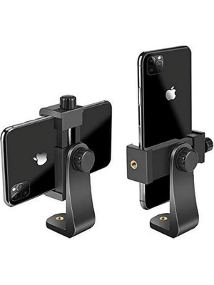 Yenibağ Telefon Tripod Tutucu Başlık Tüm Tripodlara Uyumlu Vida Girişli Sıkı Kavrayan Telefon Tutamacı P231 (P231 Telefon Tutucu)