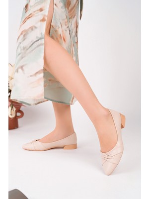 Bulutmod BA04595 Ten Ç Kadın Çapraz Düğümlü Günlük Büyük Numara Babet - 36