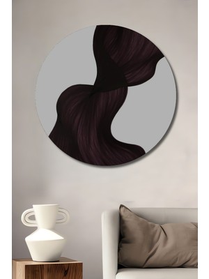 Teona Ahşap Dekoratif Ahşap Yuvarlak Tablo Dalgalanan Saçlar